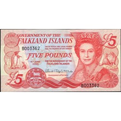 Фолклендские Острова 5 фунтов 2005 года (FALKLAND ISLANDS 5 Pounds 2005) P 17: UNC