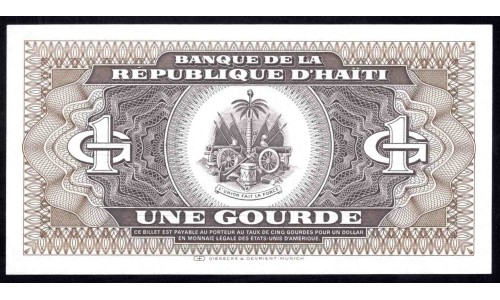 Гаити 1 гурд 1987 г. (HAITI 1 Gourde 1987) P 245: UNC