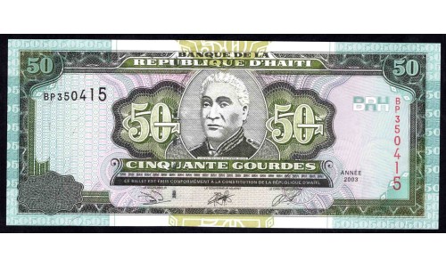 Гаити 50 гурдов 2003 г. (HAITI 50 Gourdes 2003) P-267b: Unc