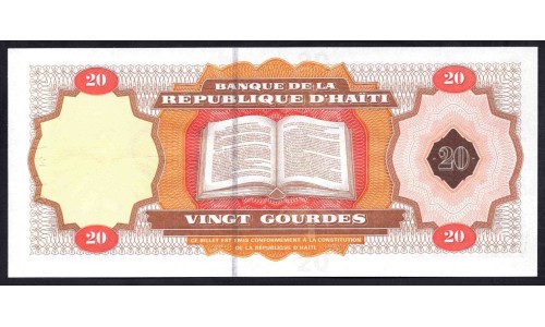 Гаити 20 гурдов 2001 г. (HAITI 20 Gourdes 2001) P 271: UNC