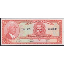 Гаити 5 гурдов L.1919 года, Z342365(HAITI 5 Gourdes L.1919) P 202(2): UNC