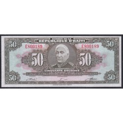 Гаити 50 гурд 17.08.1979 года, Полимерная, Тювек, Реальная РЕДКОСТЬ (HAITI 50 Gourdes 17.08.1979, Pjlymer, Tyvek, RARE) P235Аb: UNC