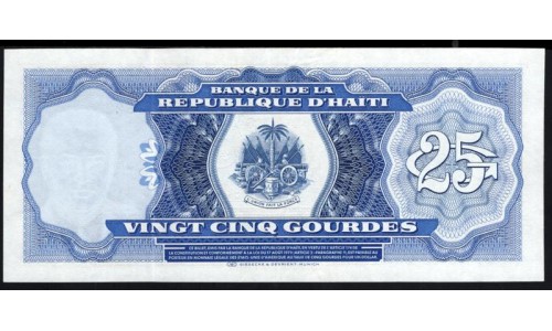 Гаити 25 гурдов 17.08.1979 года (HAITI 25 Gourdes 17.08.1979) P243: UNC--