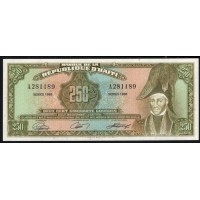 Гаити 250 гурдов 1988 год, РЕАЛЬНЫЙ РАРИТЕТ (HAITI 250 Gourdes 1988, RARE) P 251a: UNC