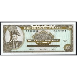 Гаити 250 гурдов 1994 год, РЕАЛЬНЫЙ РАРИТЕТ (HAITI 250 Gourdes 1994, RARE) P 263: UNC