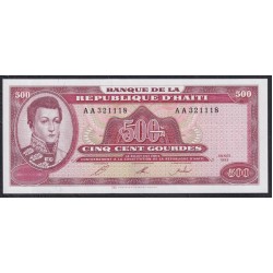 Гаити 500 гурдов 1993 год, AA321118 (HAITI  500 Gourdes 2003) P 264a: UNC