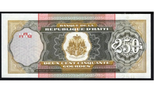 Гаити 250 гурдов 2000 г. (HAITI 250 Gourdes 2000) P 269a: UNC