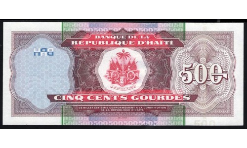 Гаити 500 гурдов 2000 г. (HAITI  500 Gourdes 2000) P 270a: UNC
