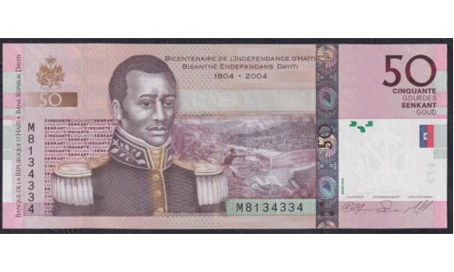 Гаити 50 гурдов 2010 г. (HAITI 50 Gourdes 2010) P 274c: UNC