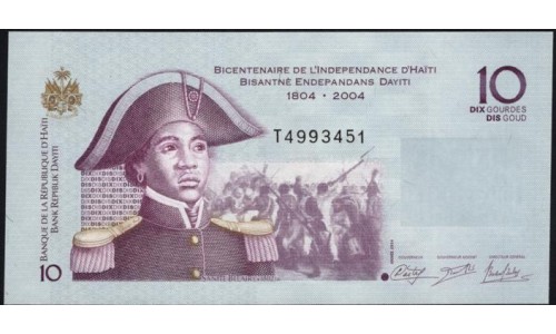 Гаити 10 гурдов 2014 (HAITI 10 Gourdes 2014) P 272g : UNC