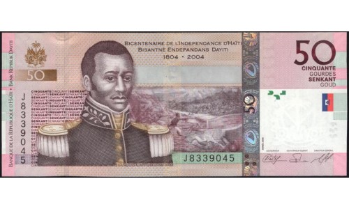 Гаити 50 гурдов 2008 (HAITI 50 Gourdes 2008) P 274b : UNC