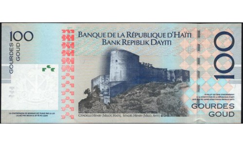 Гаити 100 гурдов 2008 (HAITI 100 Gourdes 2008) P 275b : UNC