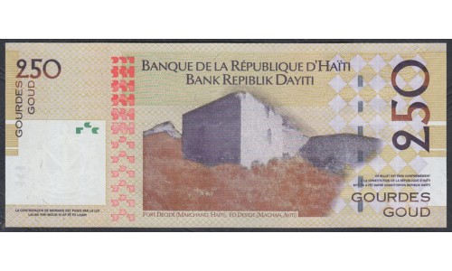 Гаити 250 гурдов 2010 г. (HAITI 25 Gourdes 2010) P 276d: UNC