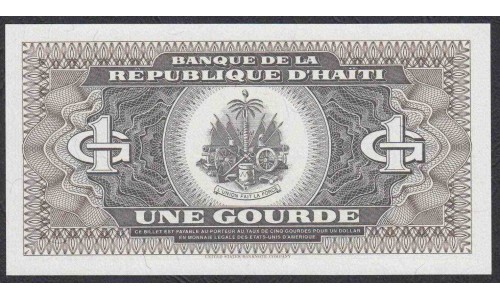 Гаити 1 гурд  1989 г. (HAITI 1 Gourde 1989) P 253: UNC