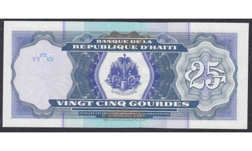 Гаити 25 гурдов 2000 г. (HAITI 25 Gourdes 2000) P266a: UNC