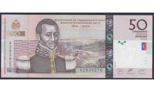 Гаити 50 гурдов 2004 г. (HAITI 50 Gourdes 2004) P 274а: aUNC