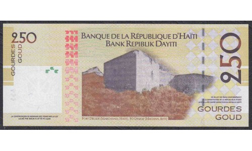 Гаити 250 гурдов 2004 г. (HAITI 25 Gourdes 2004) P 276a: UNC