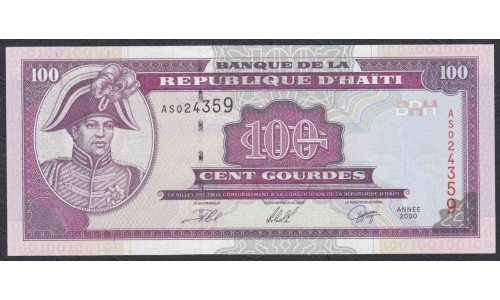 Гаити 100 гурдов  2000 г. (HAITI 100 Gourdes 2000) P 268: UNC