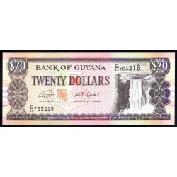 Гайана 20 долларов ND (1996-2018 г.) (GUYANA 20 dollars ND (1996-2018 g.) P30:Unc