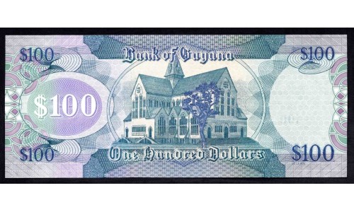 Гайана 100 долларов (2005-2016) (GUYANA 100 dollars (2005-2016)) P 36с : UNC