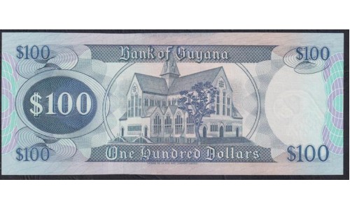 Гайана 100 долларов (1999-2005) (GUYANA 100 dollars (1999-2005)) P 31(1) : UNC