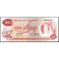 Гайана 1 доллар (1966-92) (GUYANA 1 dollar (1966-1992)) P 21g(1) : UNC