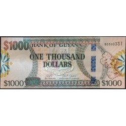 Гайана 1000 долларов (2011-2019) (GUYANA 1000 dollars (2011-2019)) P 38c : UNC