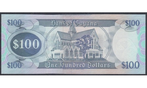 Гайана 100 долларов (1999-2005) (GUYANA 100 dollars (1999-2005)) P 31(1) : UNC