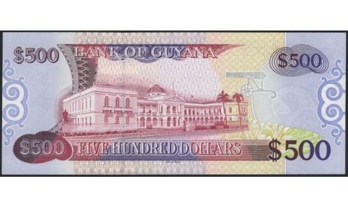 Гайана 500 долларов (2000) (GUYANA 500 dollars (2000)) P 34a : UNC
