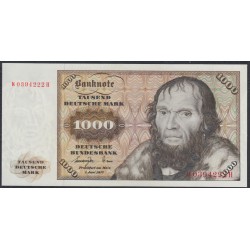 Германия 1000 марок 1977 года (Germany 1000 Mark 1977) P 36a: UNC