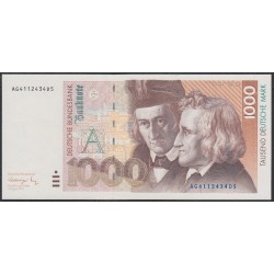 ФРГ 1000 марок 1991 год (Germany, GFR 200 Mark 1991) P 44a: UNC
