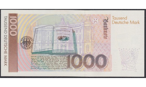 ФРГ 1000 марок 1991 год (Germany, GFR 200 Mark 1991) P 44a: UNC