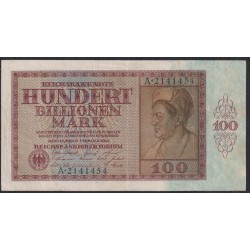 Германия 100 триллионов 1924 год, МЕГА РАРИТЕТ (Germany 100 Billionen rentenmark 1924) P 140: XF