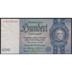 Германия 100 рейхсмарок 1935 год, O.0760289 (Germany 100 Reichsmark 1935) P 183a: UNC