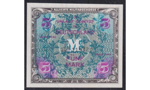 Германия 5 марoк 1944 год (Germany 5 Mark 1944) P 193b: UNC