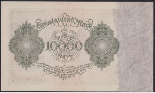 Германия 10000 марок 1922 год (Germany 10000 Mark 1922) P 71: UNC