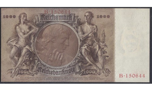 Германия 1000 марок 1936 год, B 150644 (Germany 1000 Reichsmark 1936 year) P 184: UNC