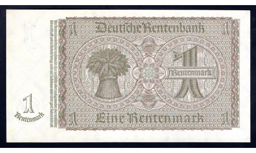 Германия 1 рентмарка 1937 год (Germany 1 rentenmark 1937 year) P 173b: UNC