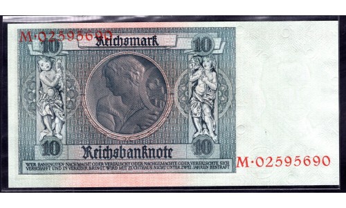 Германия 10 рейхсмарок 1929 год, вариант 2 (Germany 10 Reichsmark 1929 year) P 180: UNC