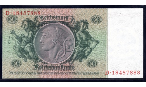 Германия 50 рейхсмарок 1933 год (Germany 50 Reichsmark 1933 year) P 182a: UNC