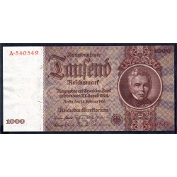 Германия 1000 марок 1936 год (Germany 1000 Reichsmark 1936 year) P 184: UNC-/UNC