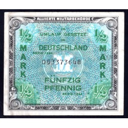 Германия 1/2 марки 1944 год (Germany 1/2 Mark 1944 year) P 191a: XF