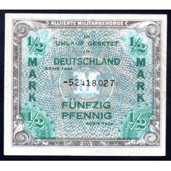 Германия 1/2 марки 1944 год (Germany 1/2 Mark 1944 year) P 191с: XF