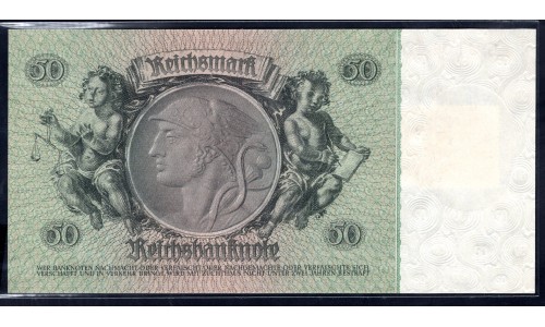 Германия 50 марок 1948 год, зона Советских войск (Germany 50 Mark 1948 year, Soviet Occupation) P 6b: UNC