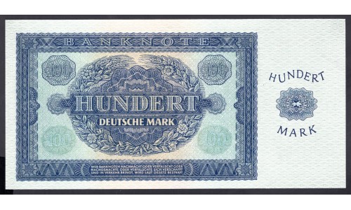 Германия, ГДР 100 марок 1948 год  (Germany DDR 100 Deutsche mark 1948 year) P 15: UNC