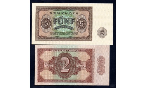 Германия, ГДР полный набор от 0.5 до 1000 марок 1948 год (Germany DDR complete set 0.5-1000 mark 1948 year) P 8-16: UNC