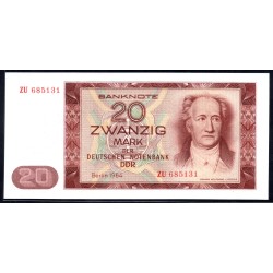 Германия, ГДР  20 марок 1964 год, серия замещения (Germany DDR 20 mark 1964 year, replacement) P 24: UNC