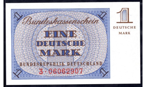 ФРГ 1 марка 1967 (Germany, GFR 1 Mark 1967 year) P 28: UNC