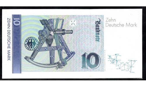  ФРГ 10 марок 1993 год (Germany, GFR 10 Mark 1993 year) P 38c: UNC