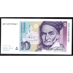  ФРГ 10 марок 1999 год (Germany, GFR 10 Mark 1999 year) P 38d: UNC